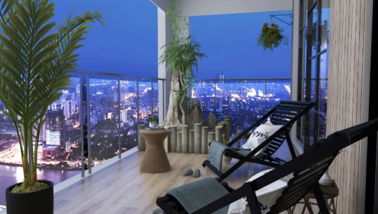 庫斯家居丨81㎡小型私宅，躺著看醉美的風(fēng)景